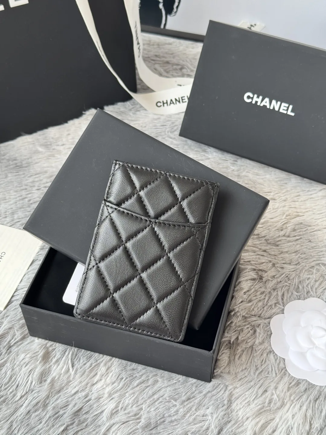 Chanel AP0223 Ultra Mini Lambskin Card Holder - Detail view 3