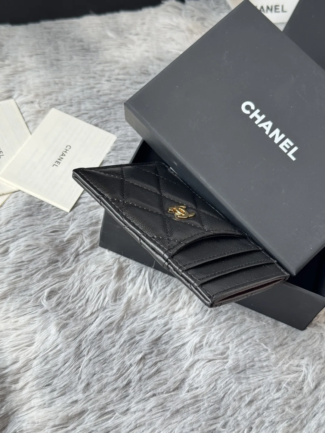 Chanel AP0223 Ultra Mini Lambskin Card Holder - Detail view 4