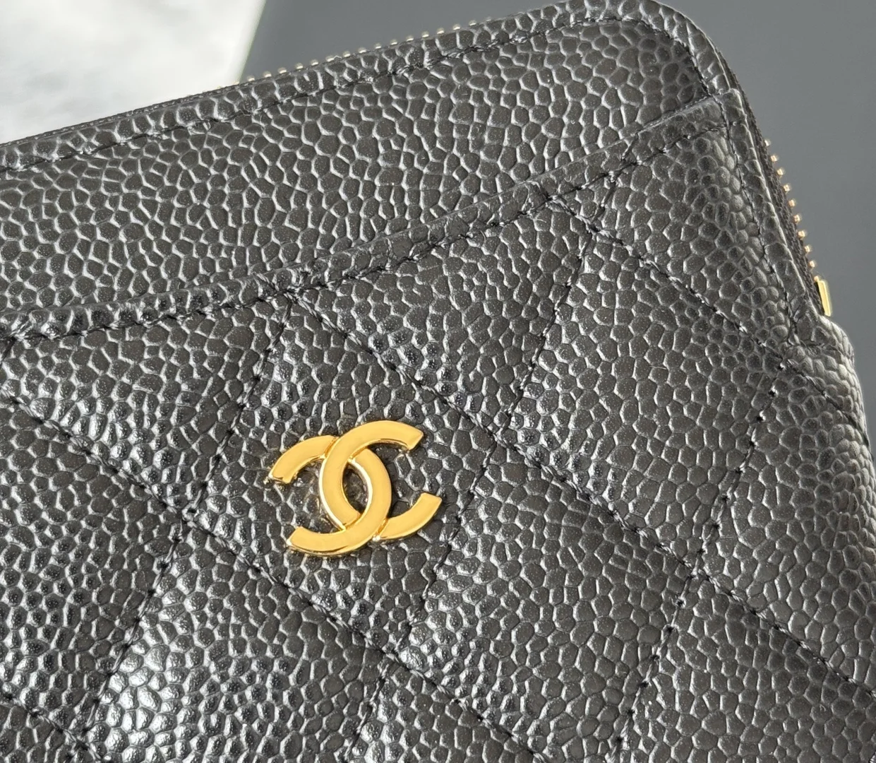 Chanel AP2061 Calfskin Chanel Coin Purse - Detail view 7