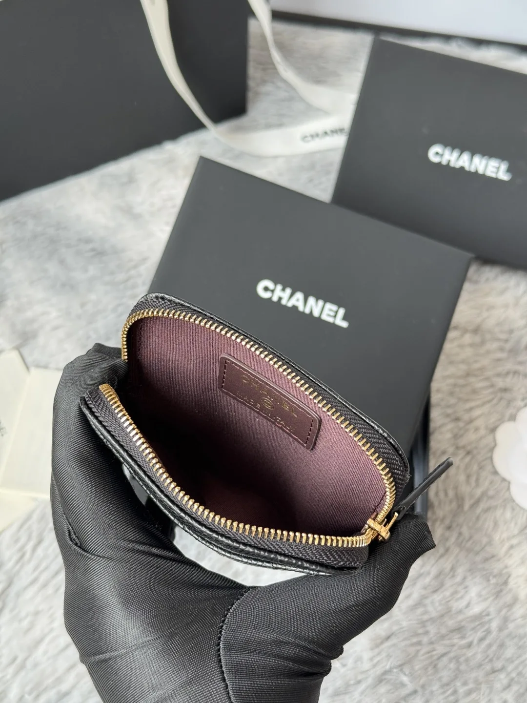 Chanel AP2061 Calfskin Chanel Coin Purse - Detail view 8
