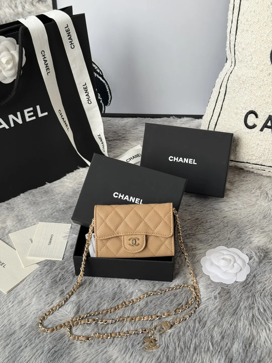 Chanel A81081 New Waist Bag Crossbody Coin Purse