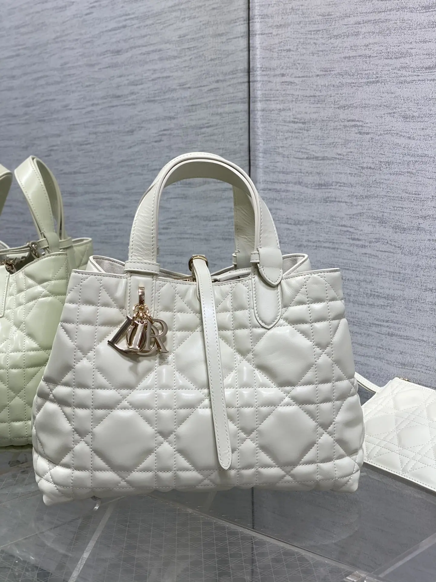 Dior White Toujours Medium Women s Handbag - Detail view 1