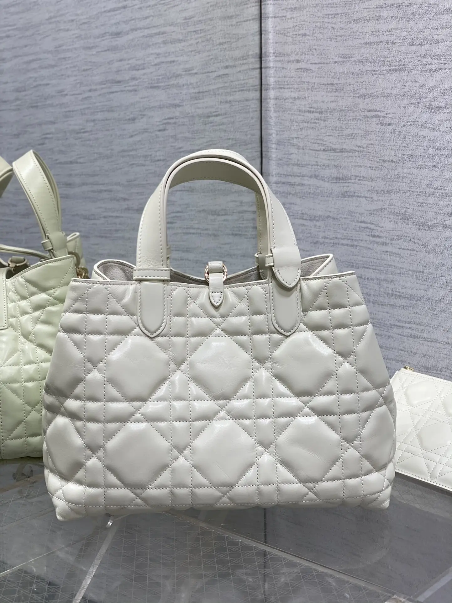 Dior White Toujours Medium Women s Handbag - Detail view 3