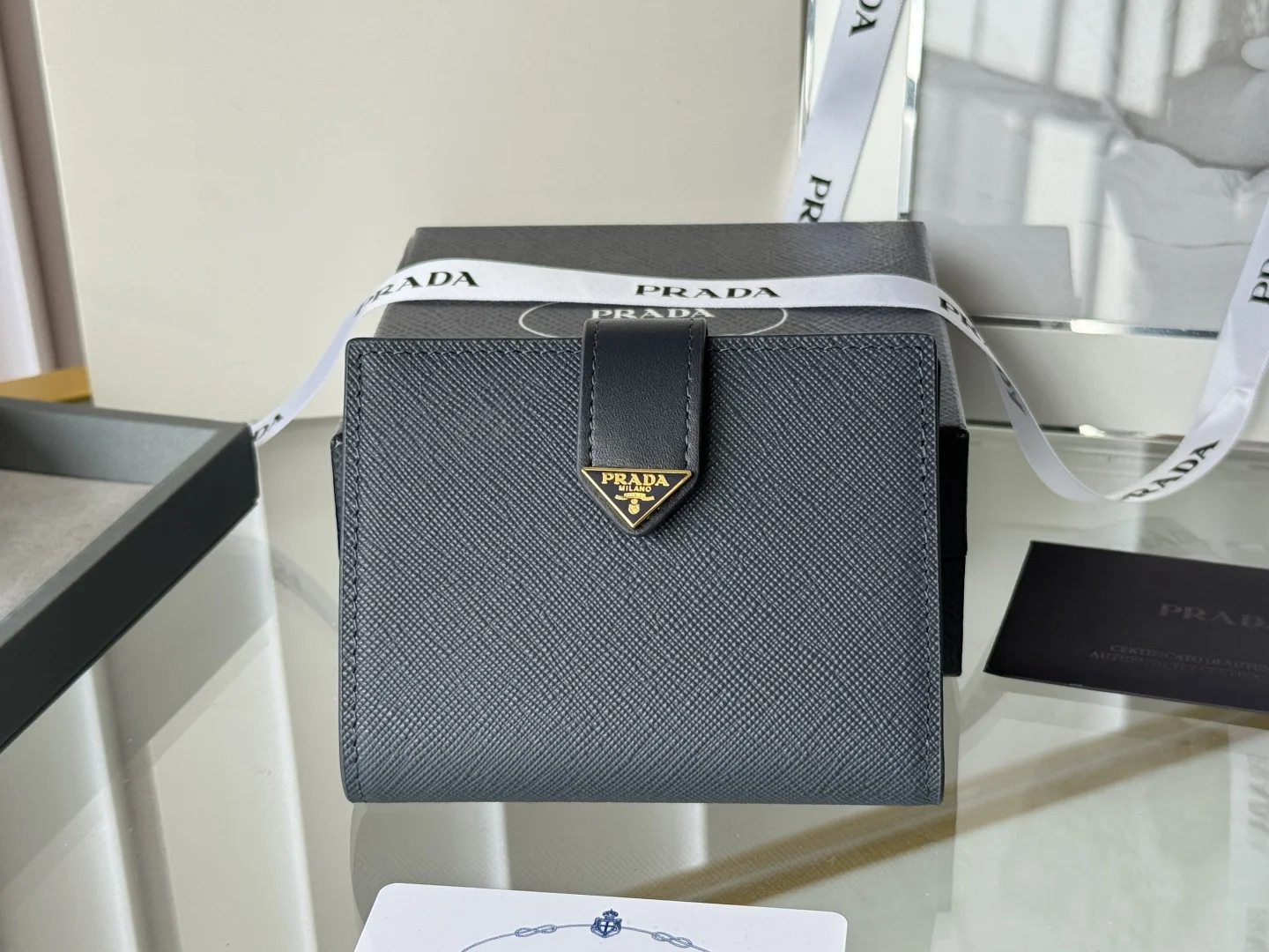 Prada 1MV204 Small Card Holder Wallet - Detail view 2