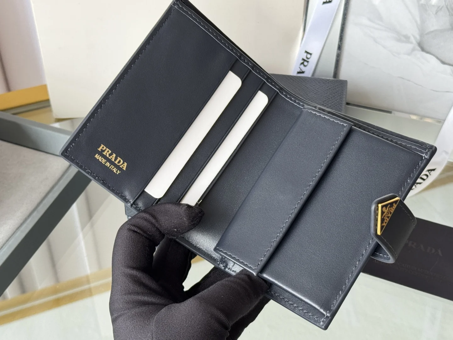 Prada 1MV204 Small Card Holder Wallet - Detail view 7