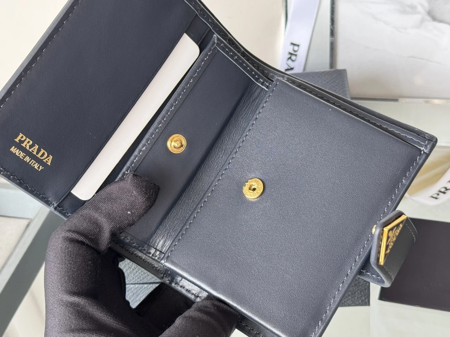Prada 1MV204 Small Card Holder Wallet - Detail view 10