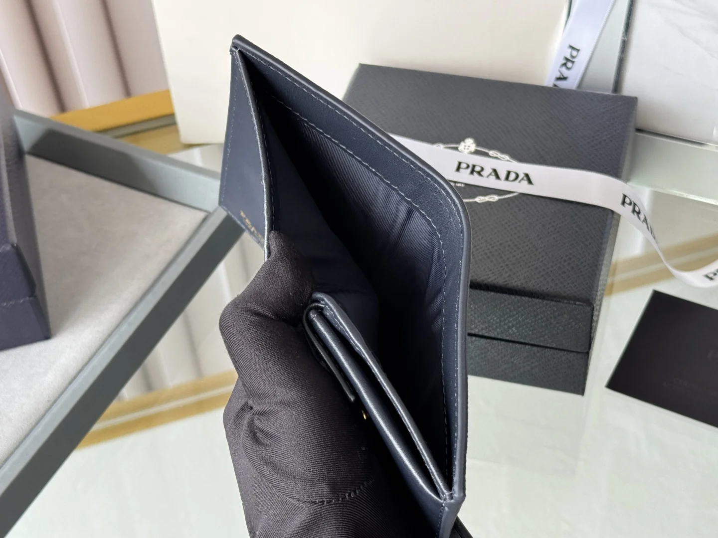 Prada 1MV204 Small Card Holder Wallet - Detail view 11