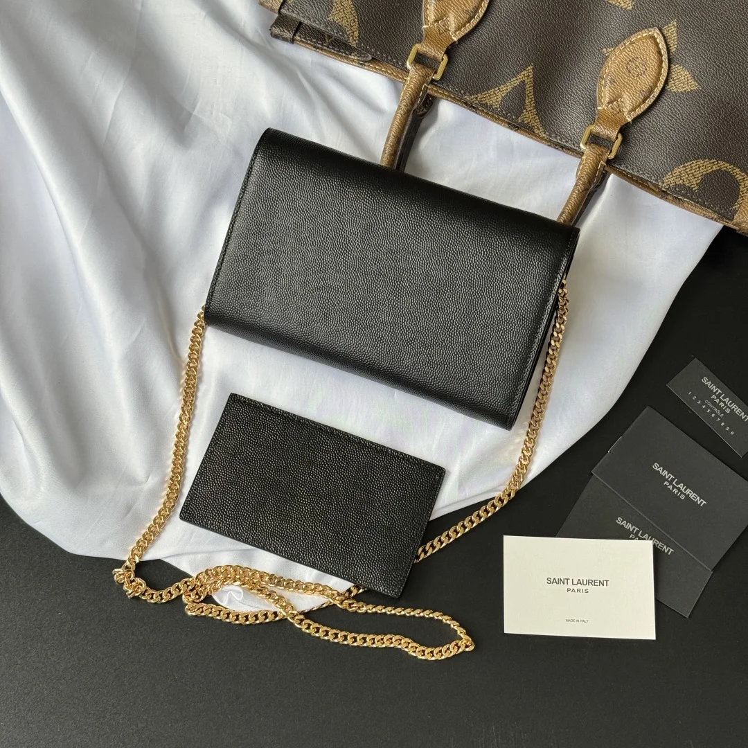SAINT LAURENT 607788 Uptown Mini Envelope Clutch - Detail view 2