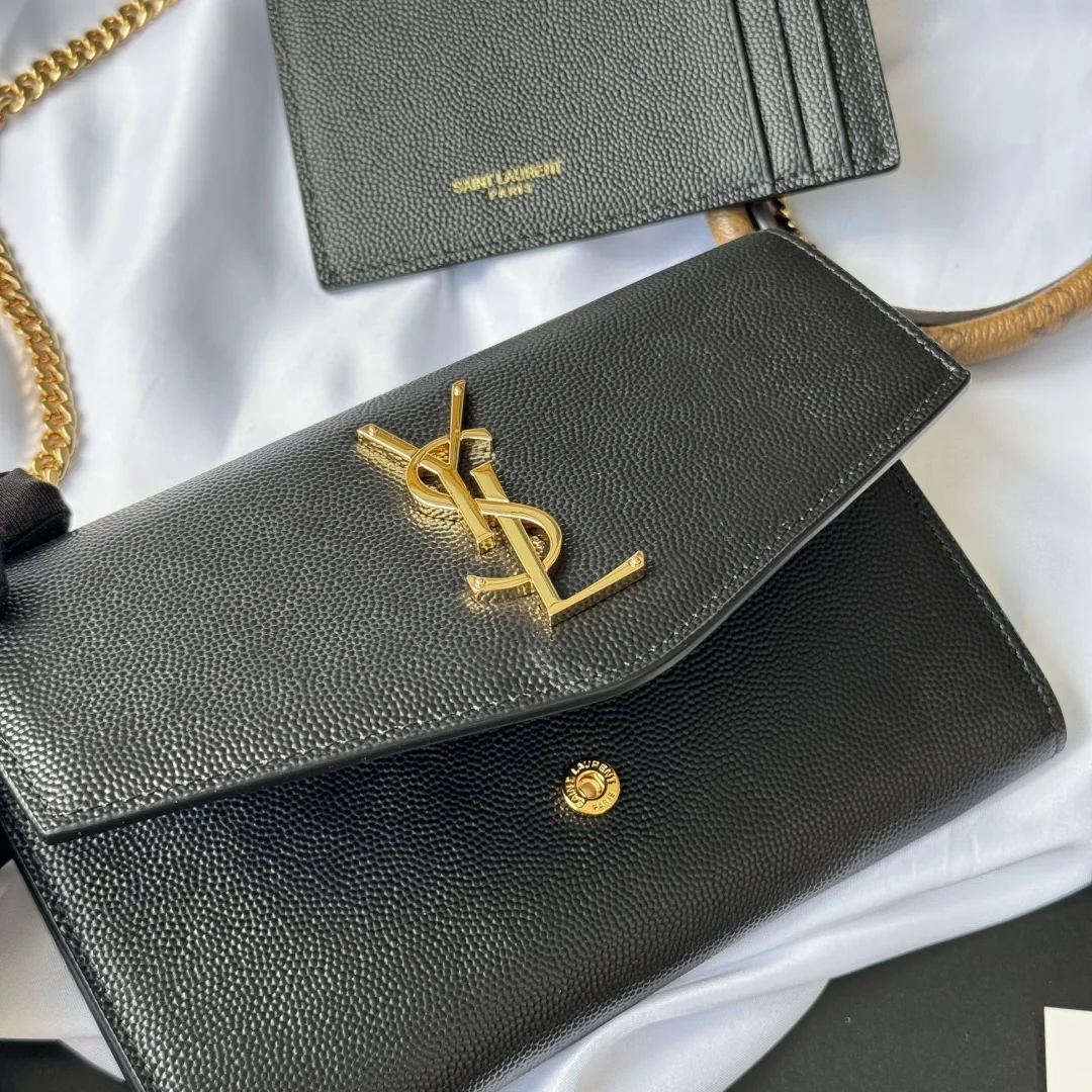 SAINT LAURENT 607788 Uptown Mini Envelope Clutch - Detail view 5