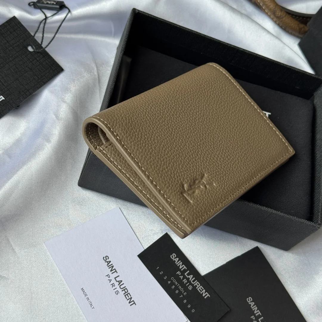 圣罗兰668736 2025秋冬新品 单折包 钱包 - 细节图 4