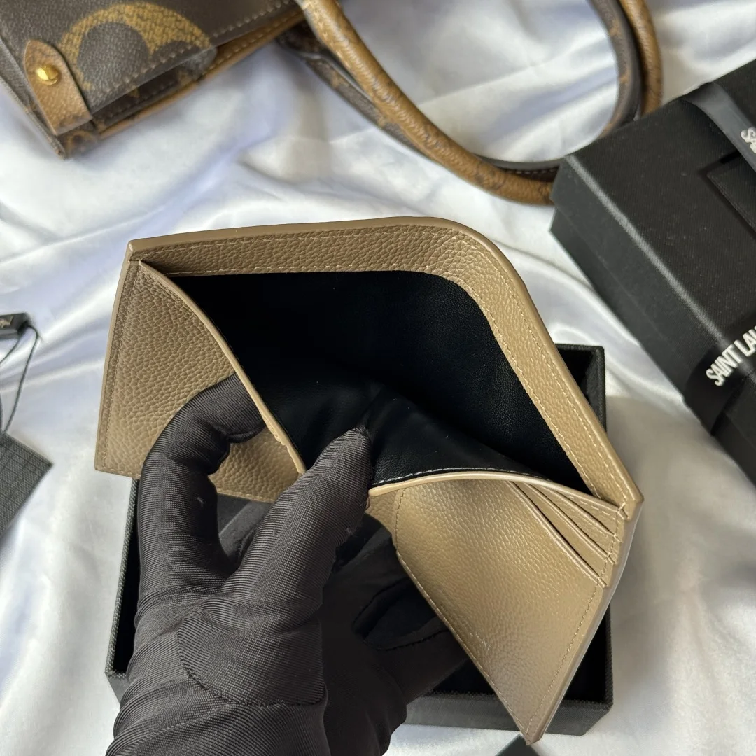 圣罗兰668736 2025秋冬新品 单折包 钱包 - 细节图 9