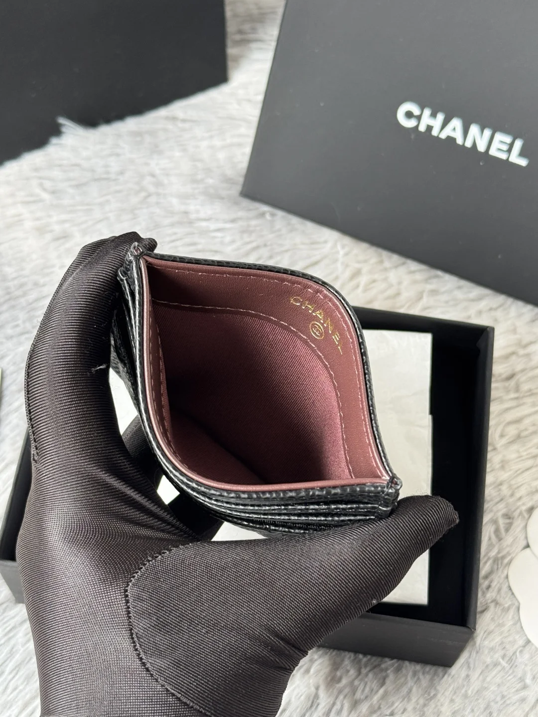 Chanel AP4472 2025 New Season Lambskin Cardholder - Detail view 7