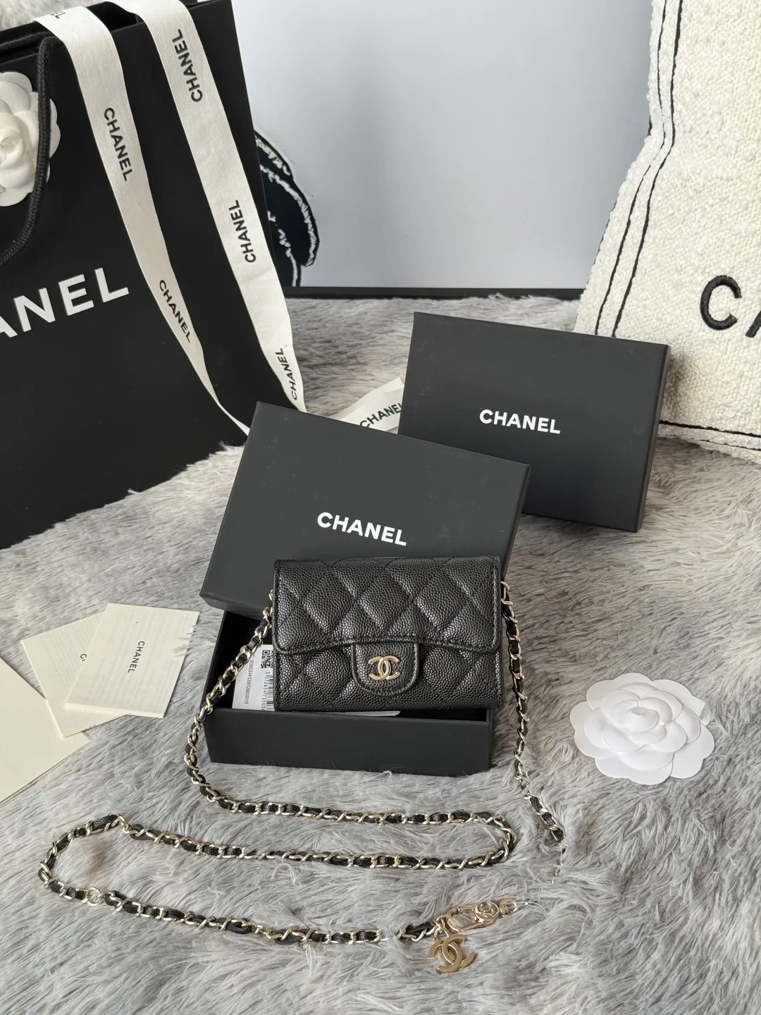 Chanel A81081 New Waist Bag Crossbody Coin Purse