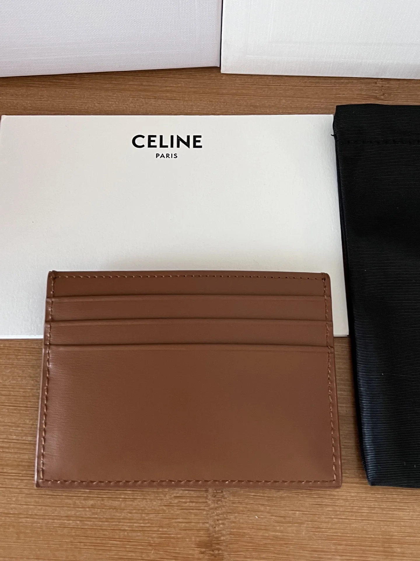 Celine 833 TRIOMPHE calfskin card holder - Detail view 3