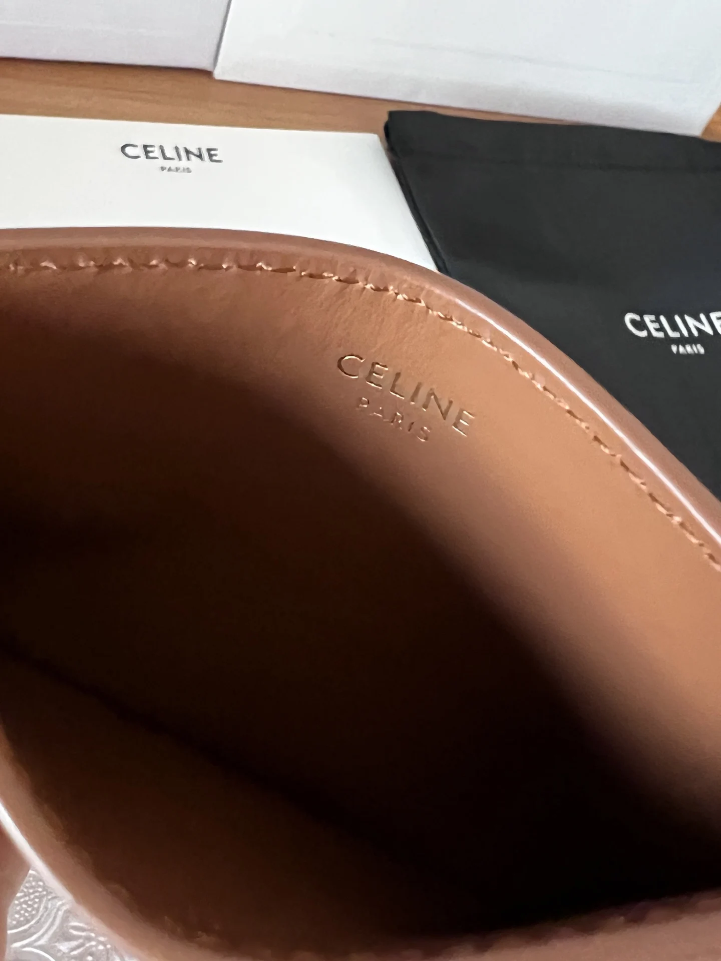 Celine 833 TRIOMPHE calfskin card holder - Detail view 4