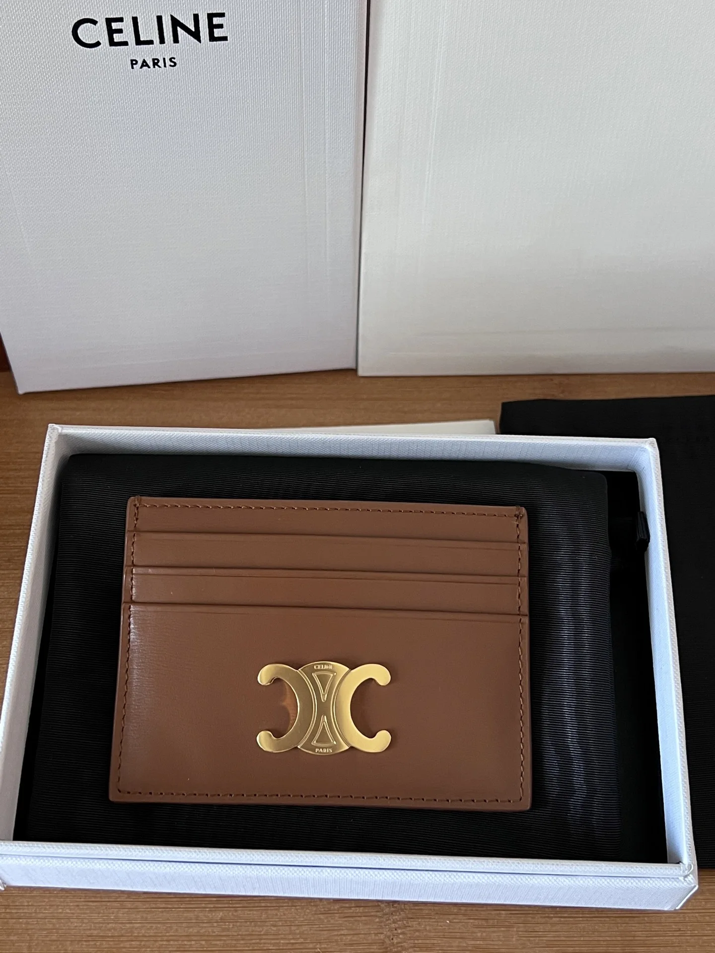 Celine 833 TRIOMPHE calfskin card holder - Detail view 5