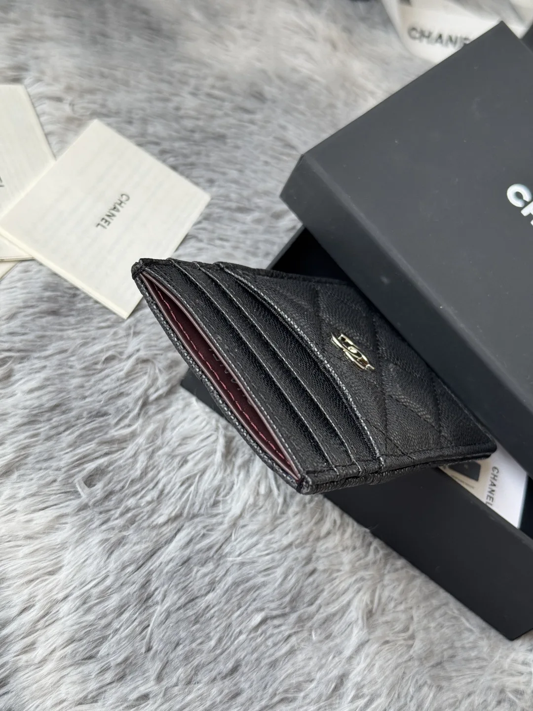 Chanel AP0223 Super Mini Lambskin Card Holder - Detail view 5