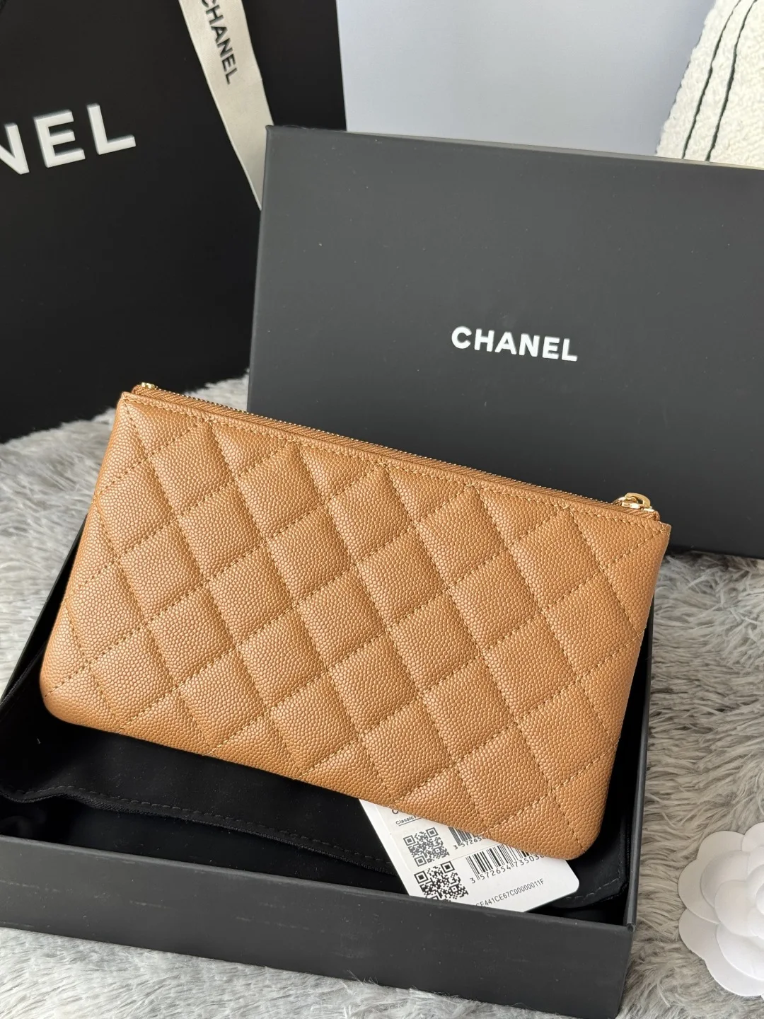 Chanel AP1071 New Ball Grain Diamond Pattern Coin Purse Clutch - Detail view 4