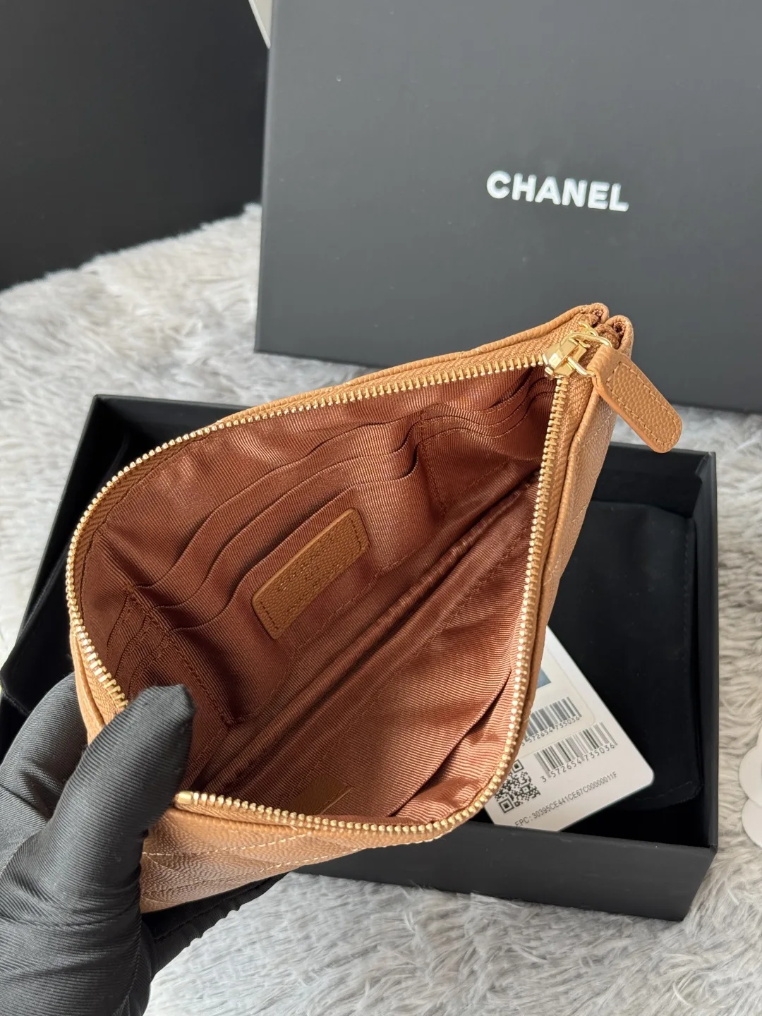 Chanel AP1071 New Ball Grain Diamond Pattern Coin Purse Clutch - Detail view 7
