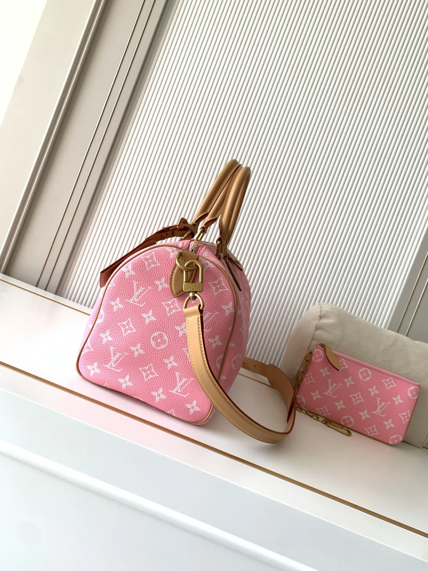 LVM14064紫粉色 Speedy P9 Bandouliere30手袋 - 细节图 2