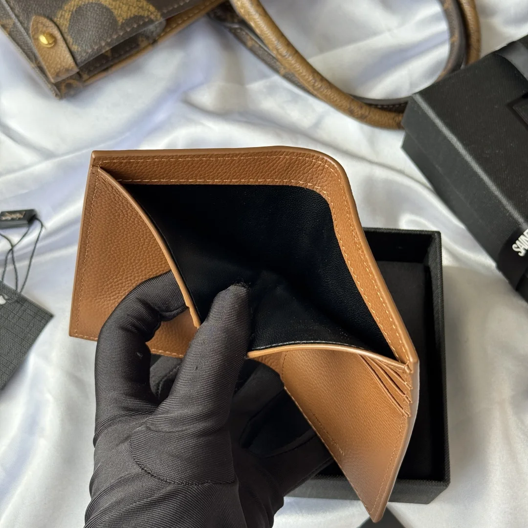 圣罗兰668736 2025秋冬新品 单折包 钱包 - 细节图 9