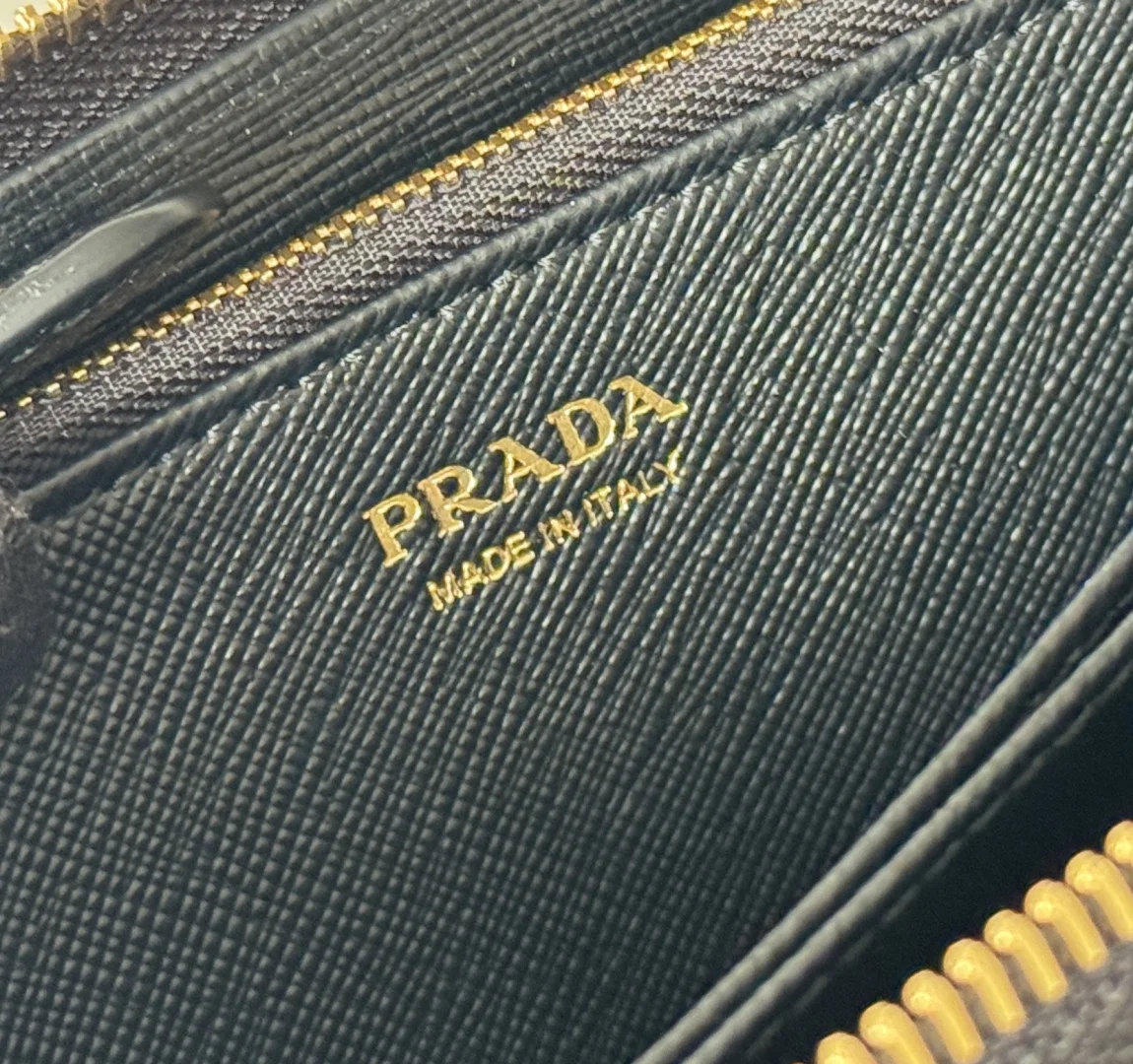 Prada 1ML506 Cross Grain Cowhide Zipper Wallet - Detail view 12