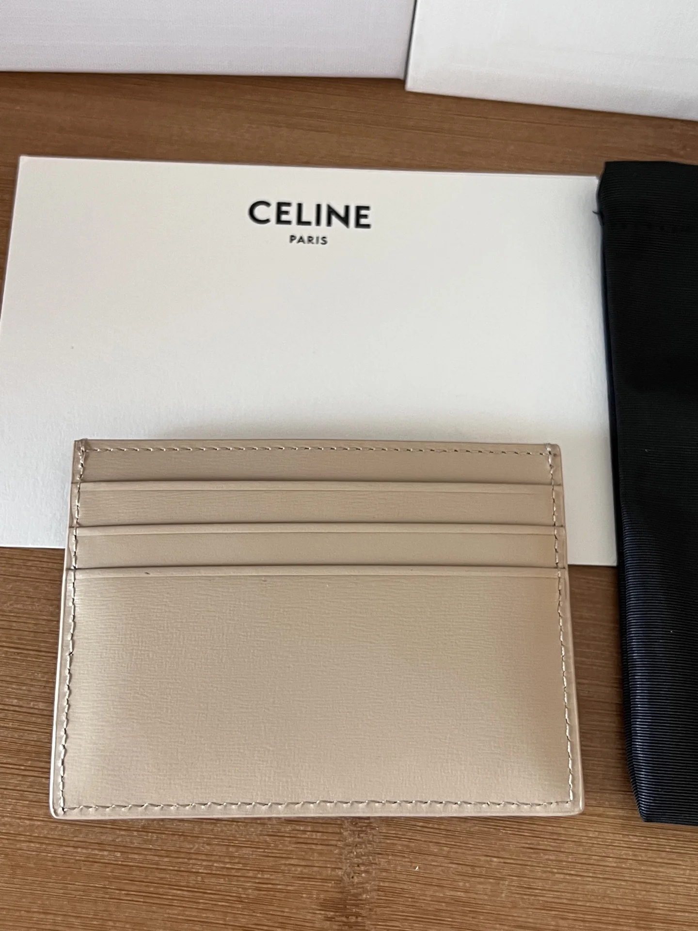 Celine 833 TRIOMPHE calfskin card holder - Detail view 2