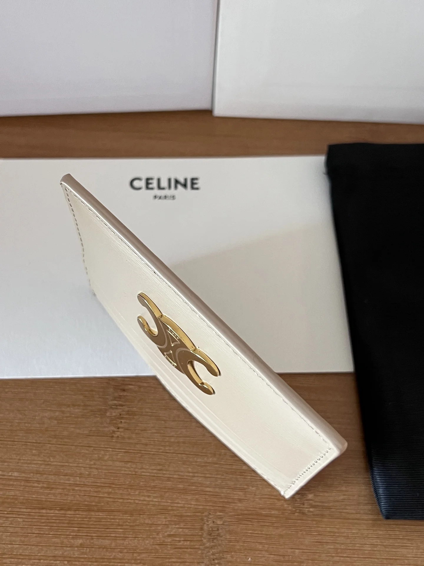 Celine 833 TRIOMPHE calfskin card holder - Detail view 3