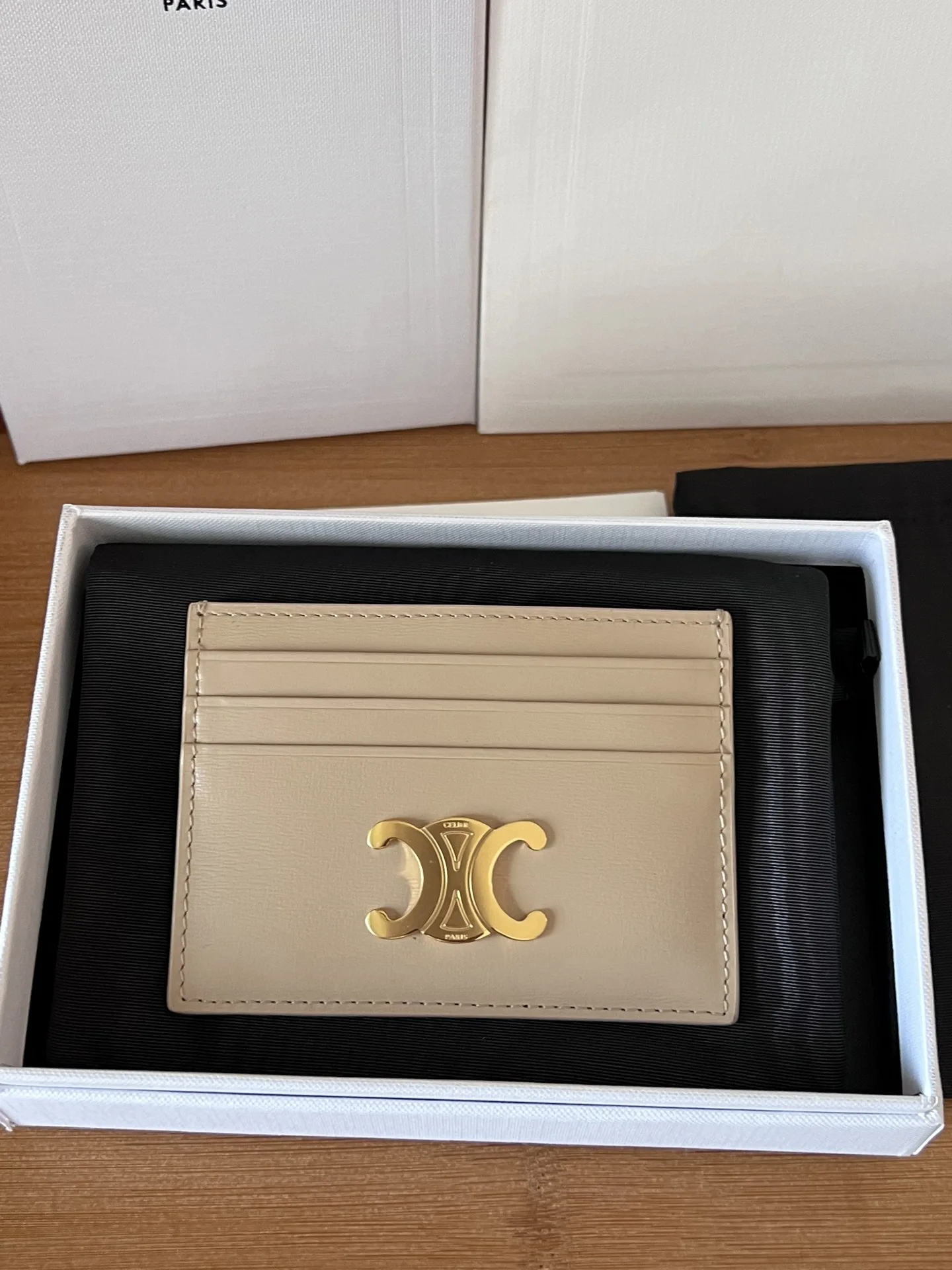 Celine 833 TRIOMPHE calfskin card holder - Detail view 5