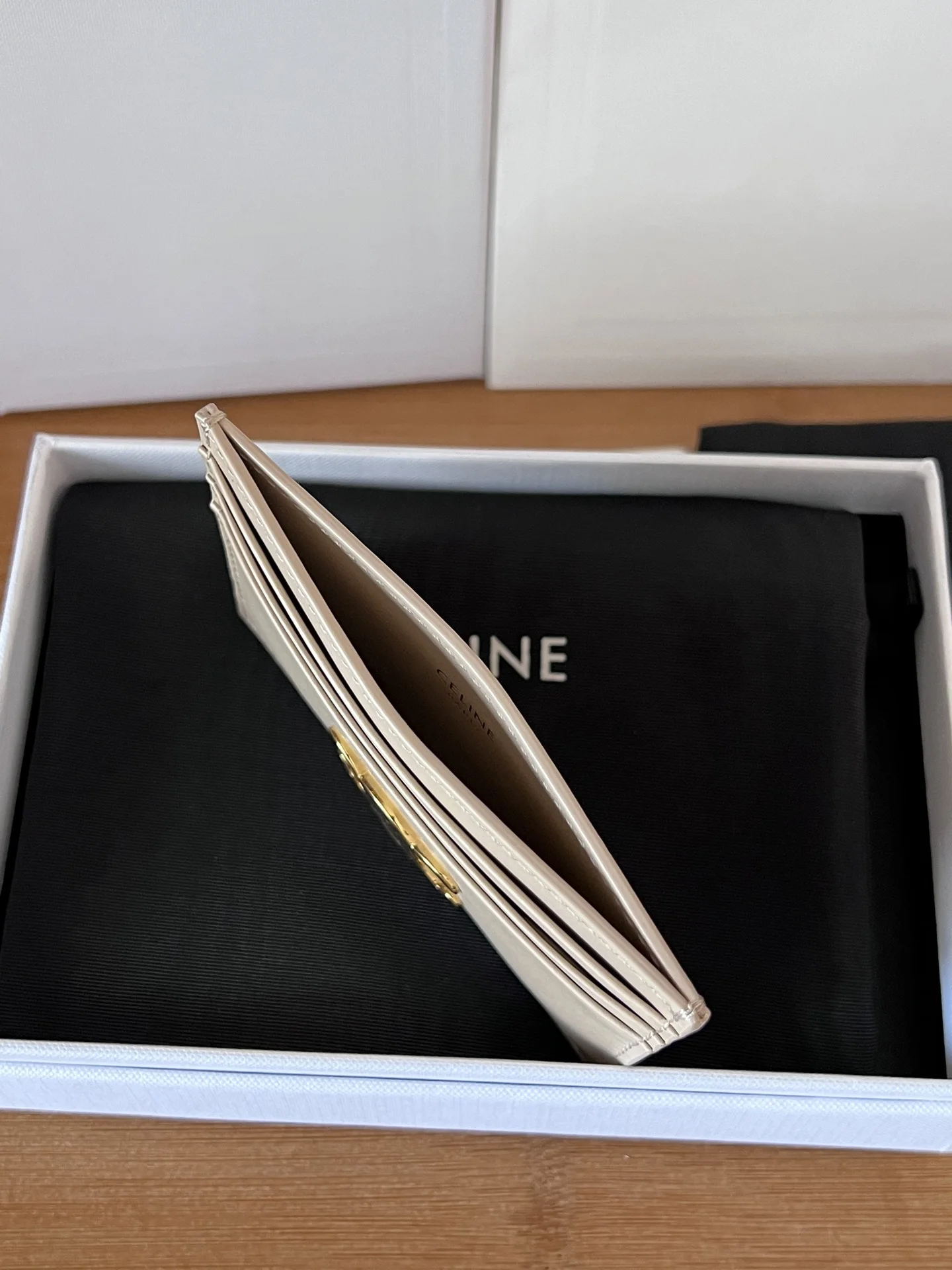 Celine 833 TRIOMPHE calfskin card holder - Detail view 6