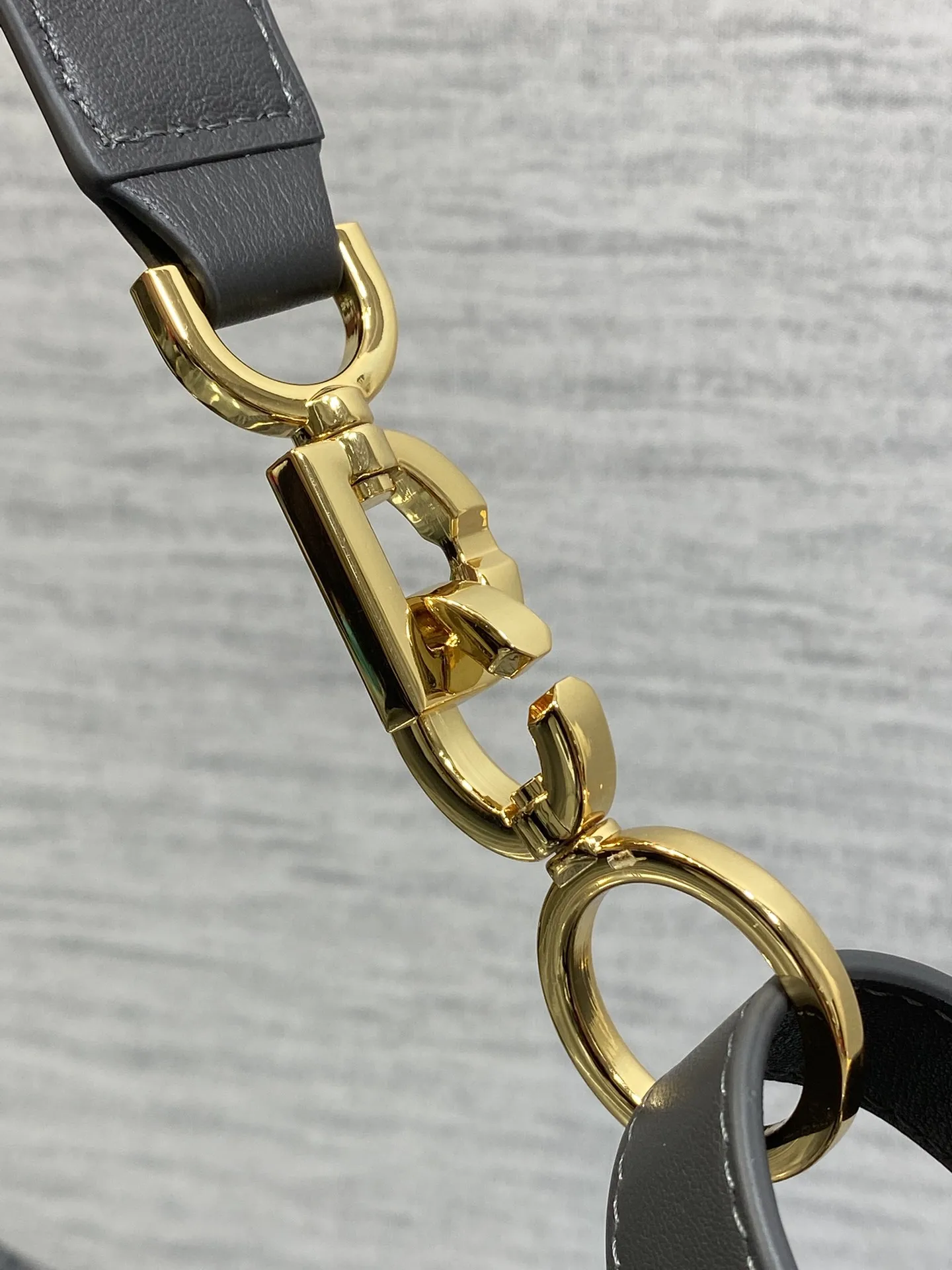 迪奥Journey系列小号深灰牛仔布 hobo包 - 细节图 5