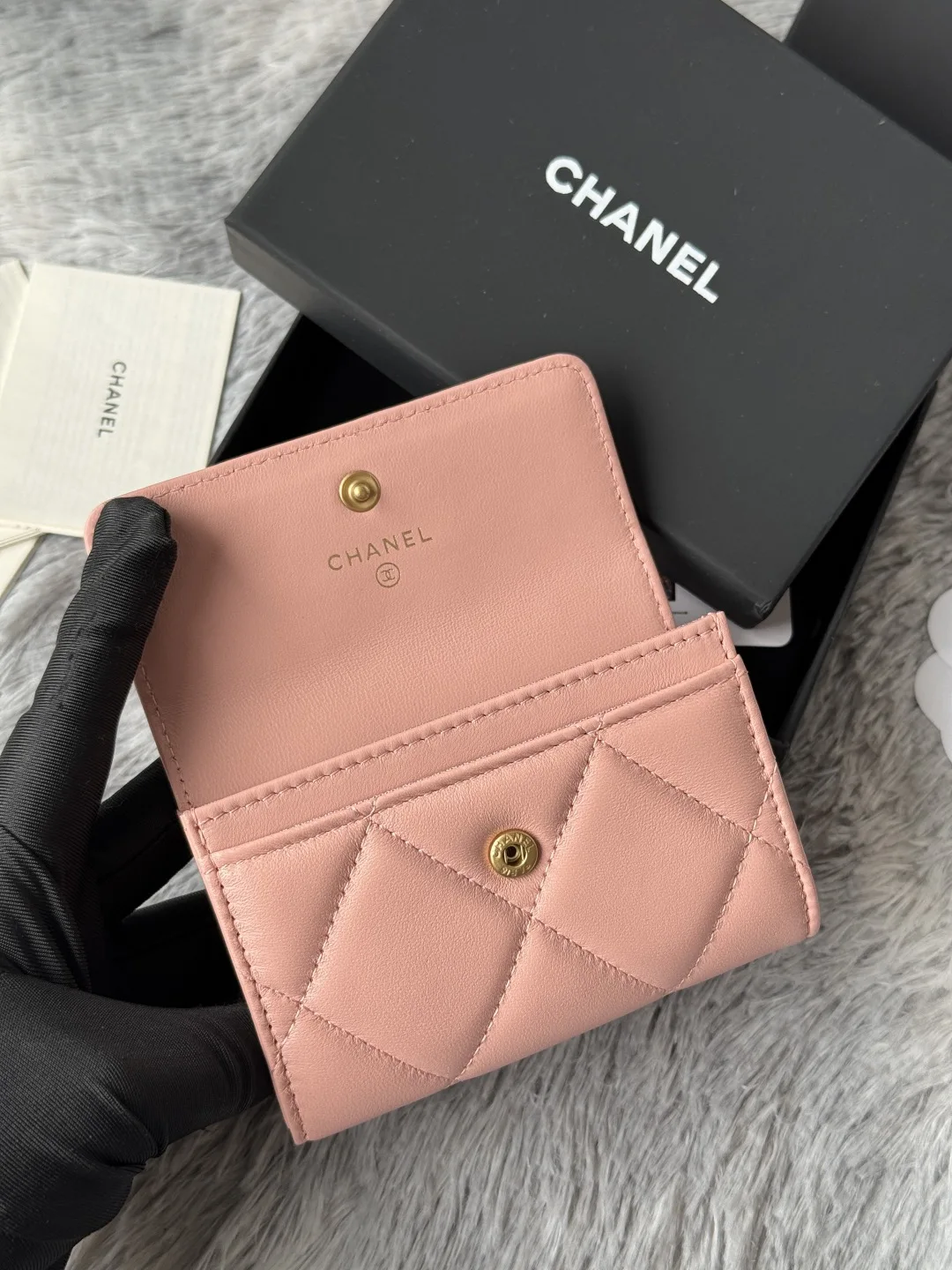 Chanel AP1790 Diamond Quilted Flap Coin Purse - Detail view 7