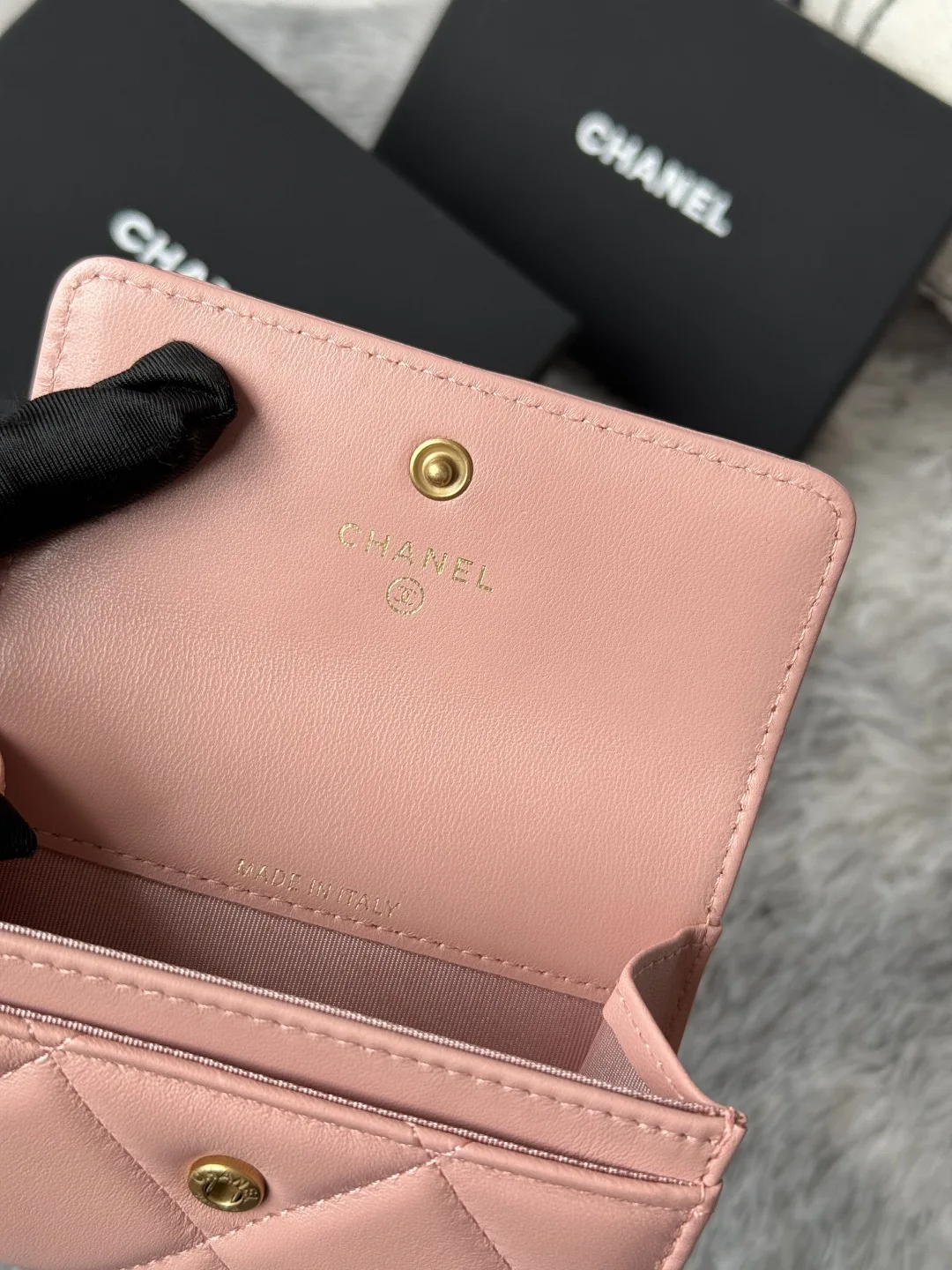 Chanel AP1790 Diamond Quilted Flap Coin Purse - Detail view 9
