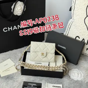 0238 SS19 Magnetic Snap Chain Bag Small Chanel Chain Bag