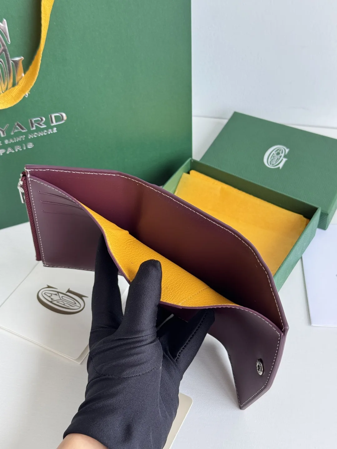 Goyard 3319 Saint-Gabriel Envelope Trifold Wallet - Detail view 11