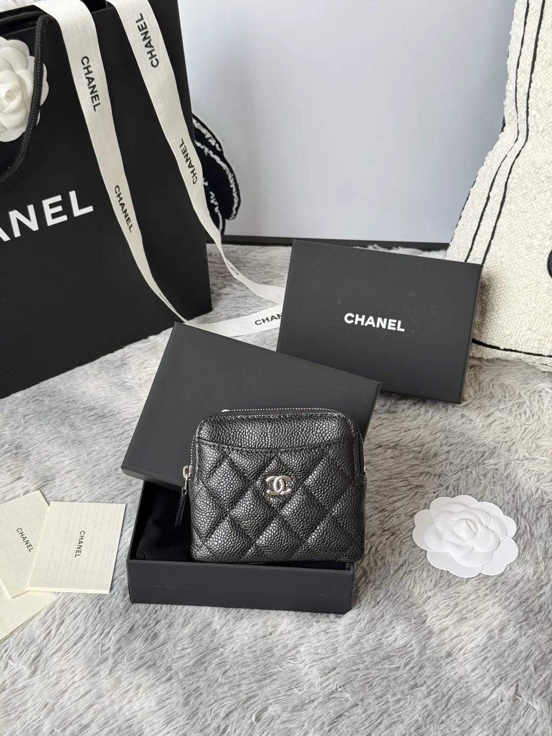 Chanel AP2061 Calfskin Chanel Coin Purse