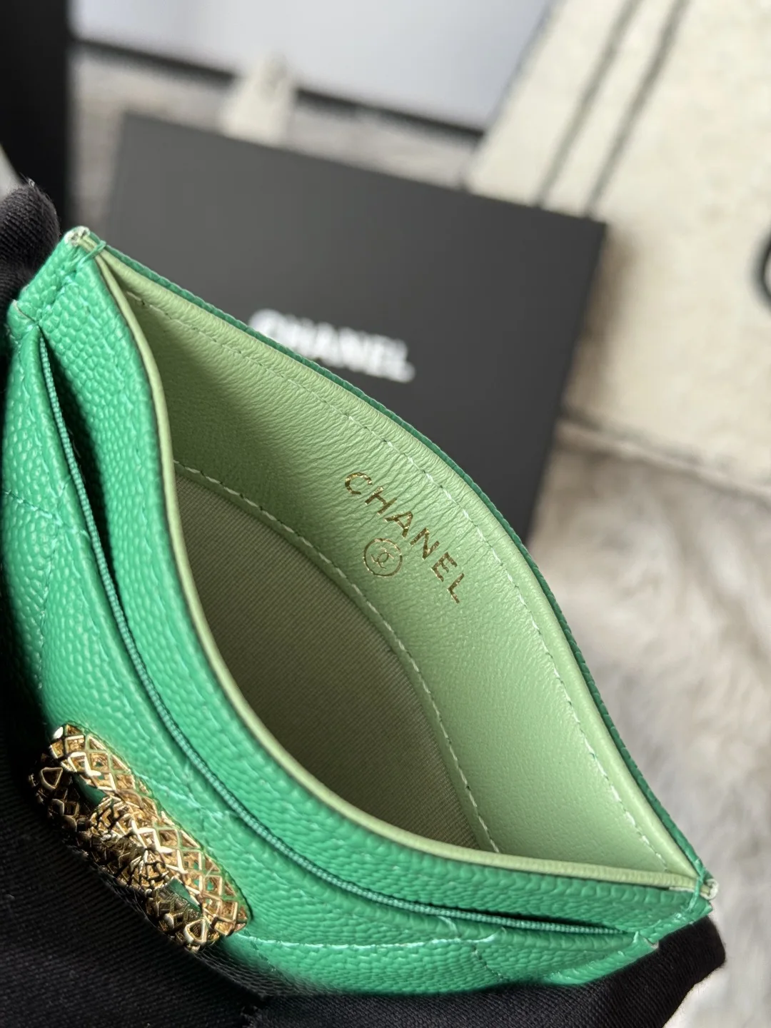 Chanel AP3188 Ball Pattern Hollow Card Holder - Detail view 8