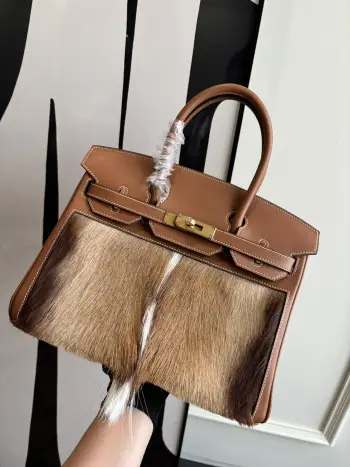 半手工 铂金 Birke 30cm swift拼跳羚羊 金棕金扣 