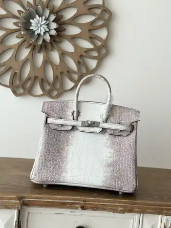 Birkin 铂金 25cm 喜马拉雅仿真鳄鱼纹