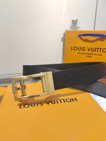 LV.男士自动带全套包装 自动平滑扣腰带 精钢打造五金 宽度35MM宽 原版带身 自由裁剪设计