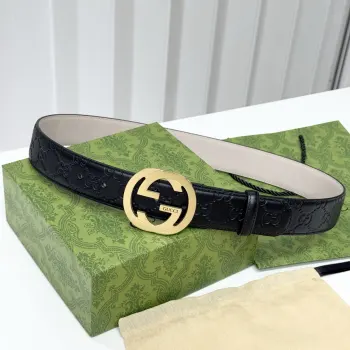 GUCCI.古驰全套包装 古驰商务休闲 正装均可佩戴 3.8cm 最新款扣头 抛光扣头 时尚百搭
