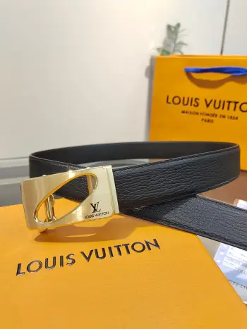 LV.男士自动带全套包装 自动平滑扣腰带 精钢打造五金 宽度35MM宽 原版带身 自由裁剪设计