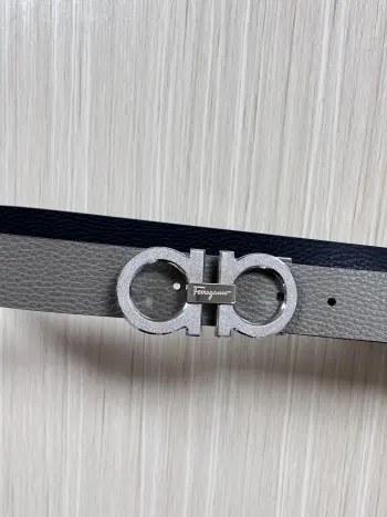 Ferragamo.菲拉格慕 全套包装 宽度3.5cm 高级定制款男士皮带 双面进口牛皮 可双面使用 自行选择搭配 真材实料 很有质感 时尚经典不失风范 搭配精品尾夹扣 长短可自行裁剪
