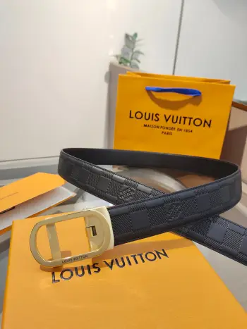 LV.男士自动带全套包装 自动平滑扣腰带 精钢打造五金 宽度35MM宽 原版带身 自由裁剪设计