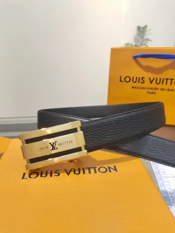 LV.男士自动带全套包装 自动平滑扣腰带 精钢打造五金 宽度35MM宽 原版带身 自由裁剪设计
