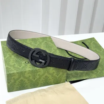 GUCCI.古驰全套包装 古驰商务休闲 正装均可佩戴 3.8cm 最新款扣头 抛光扣头 时尚百搭