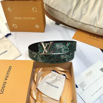 LV.路易威登 全套包装 宽度 40mm宽度 正品一体铸造五金钢扣 原厂皮料 双面原厂定制进口面料 可送礼自用不错选择