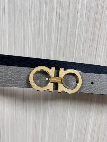 Ferragamo.菲拉格慕 全套包装 宽度3.5cm 高级定制款男士皮带 双面进口牛皮 可双面使用 自行选择搭配 真材实料 很有质感 时尚经典不失风范 搭配精品尾夹扣 长短可自行裁剪