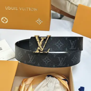 LV.路易威登 全套包装 宽度 40mm宽度 正品一体铸造五金钢扣 原厂皮料 双面原厂定制进口面料 可送礼自用不错选择
