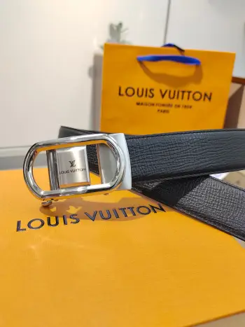 LV.男士自动带全套包装 自动平滑扣腰带 精钢打造五金 宽度35MM宽 原版带身 自由裁剪设计